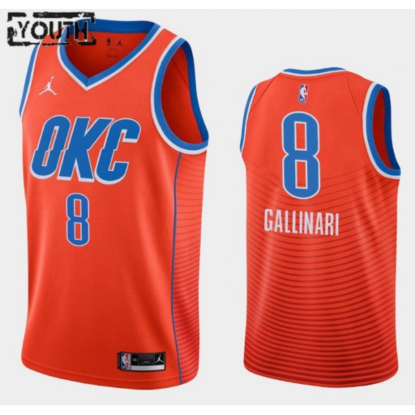 Oklahoma City Thunder Trikot Danilo Gallinari 8 2020-2021 Jordan Brand Statement Edition Swingman - Kinder Oklahoma City Thunder Trikot Danilo Gallinari 8 2020-2021 Jordan Brand Statement Edition Swingman - Kinder